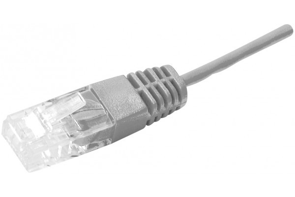 Cordon téléphonique RJ45 / RJ45 UTP 2 paires 4/5-7/8 gris - 2 m 