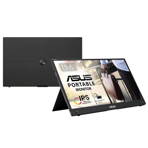 ASUS ZenScreen GO MB16AWP - Écran LED - 15.6" - portable - 1920 x 1080 Full HD (1080p) @ 60 Hz - IPS - 250 cd/m² - 1000:1 - 5 ms - Mini HDMI, USB-C - haut-parleurs - noir bronze - disponible 15 jours 