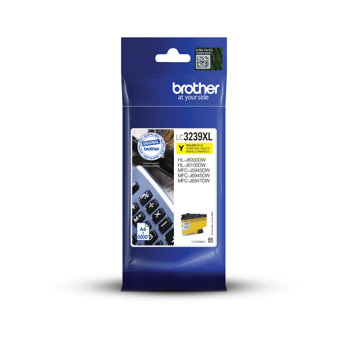 Brother LC3239XLY - À rendement élevé - jaune - original - cartouche d'encre - pour Brother HL-J6000DW, HL-J6100DW, MFC-J6947DW 