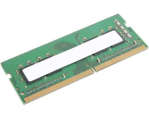 Lenovo - DDR4 - module - 8 Go - SO DIMM 260 broches - 3200 MT/s / PC4-25600 - mémoire sans tampon - ECC - vert - pour ThinkPad P1 Gen 4, P15 Gen 2, P17 Gen 2, T15g Gen 2 