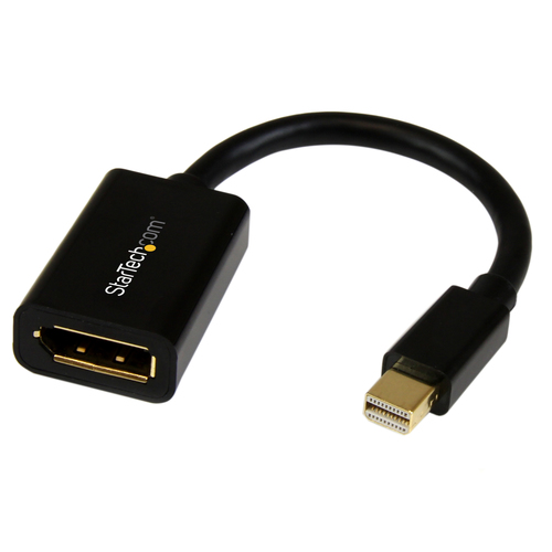 StarTech.com Adaptateur de câble vidéo Mini DisplayPort vers DisplayPort 6 pouces (MDP2DPMF6IN) - Câble DisplayPort - Mini DisplayPort (M) pour DisplayPort (F) - 15.2 cm - noir - pour P/N: CDP2DP141MB, CDP2DP146B, CDP2DPMM1MB, CDP2DPMM6B, DISPLPORT15L, DI 