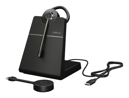 Jabra Engage 55 SE Convertible - Micro-casque - sur-oreille - convertible - DECT - sans fil - USB-C via adaptateur DECT - certifié UC 