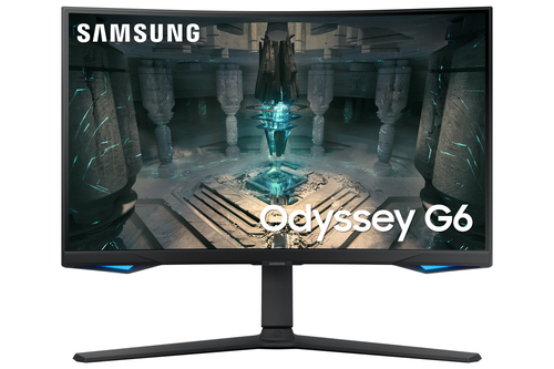 Samsung Odyssey G6 S27BG650EU - G65B Series - écran LCD - Intelligent - jeux - incurvé - 27" - 2560 x 1440 QHD @ 240 Hz - VA - 350 cd/m² - 2500:1 - DisplayHDR 600 - 1 ms - 2xHDMI, DisplayPort - haut-parleurs - noir