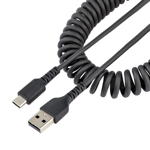 Ce câble USB A vers USB C spiralé de 50 cm peut résister aux demandes quotidiennes de chargement et de synchronisation de vos appareils mobiles. Il se contracte jusqu'à atteindre 32 cm, ce qui le rend compact et pratique à ranger.<h3>Construit pour une