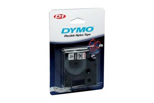 Ruban dymo D1 haute performance 19mm noir sur blanc 