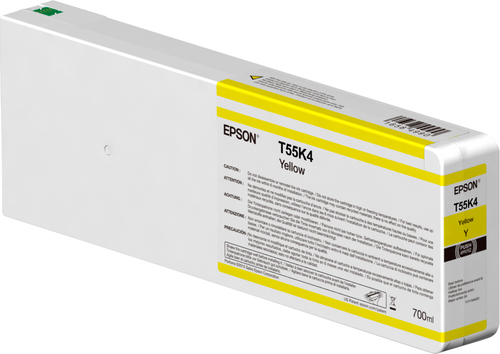 Epson T55K4 - 700 ml - jaune - original - cartouche d'encre - pour SureColor SC-P6000, SC-P7000, SC-P7000V, SC-P8000, SC-P9000, SC-P9000V 