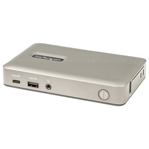 StarTech.com Dock USB-C vers DisplayPort 4k30Hz/VGA - 65W PD Pass-Through - Station d'accueil - USB-C 3.2 Gen 1 - VGA, DP - 1GbE - Conformité TAA - Royaume-Uni, Europe 