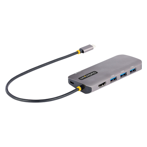 StarTech.com Adaptateur Multiport USB C HDMI 4K60Hz/Hub USB 5Gbps/100W PD - Station d'accueil - USB-C - 1GbE 