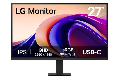 LG 27U631A-B - Écran LED - 27" - 2560 x 1440 QHD @ 100 Hz - IPS - 250 cd/m² - 1000:1 - HDR10 - 5 ms - HDMI, USB-C - noir 