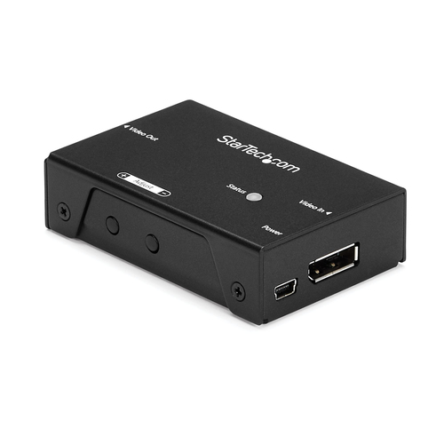 Startech Extendeur vidéo Displayport jusqu'à 19,8 m - Amplificateur de signal DP - Répéteur DisplayPort - 4K 60 Hz - Prolongateur audio/vidéo - jusqu'à 20 m - disponible 24 / 48h 