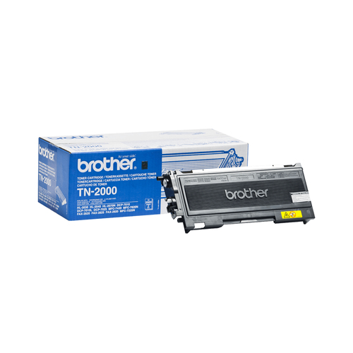 Brother TN2000 - Noir - original - cartouche de toner - pour Brother DCP-7010, DCP-7010L, DCP-7025, MFC-7225n, MFC-7420, MFC-7820N, FAX-2820, 2825 