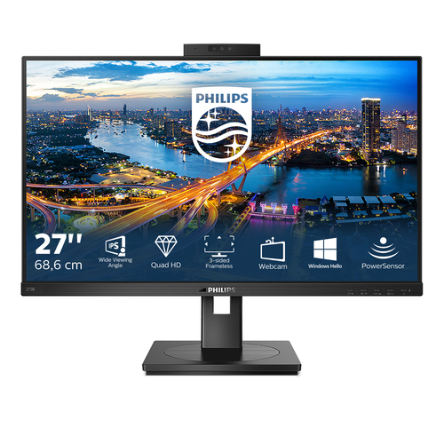 Philips B Line 275B1H - Écran LED - 27" - 2560 x 1440 QHD @ 75 Hz - IPS - 300 cd/m² - 1000:1 - 4 ms - HDMI, DVI-D, DisplayPort - haut-parleurs - texture noire 