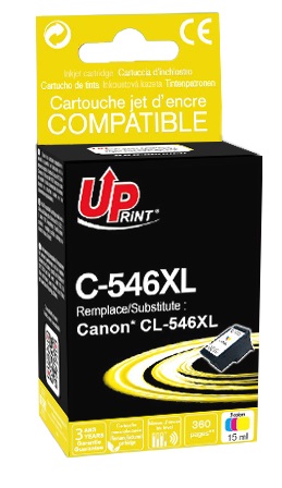 UPRINT CARTOUCHE REMANUFACTUREE CANON CL546XL-REMPLACE 8288B001 COULEUR 