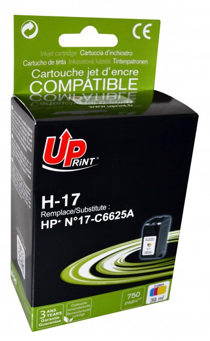 UPRINT CARTOUCHE REMANUFACTUREE HP NÂ°17-REMPLACE C6625A COULEUR 