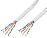 MicroConnect U/UTP CAT6 100m, White, PVC Stranded , AWG24/7, CU 