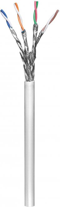 MicroConnect S/FTP CAT6 305m Grey, PVC Solid, AWG 23/1, CCA 