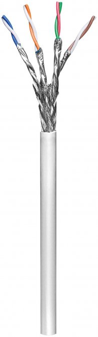 MicroConnect S/FTP CAT6 100m Grey, PVC Solid, AWG 23/1, CCA 
