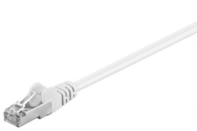 MicroConnect F/UTP CAT5e 0.25m White PVC Outer Shield : Foil screening 