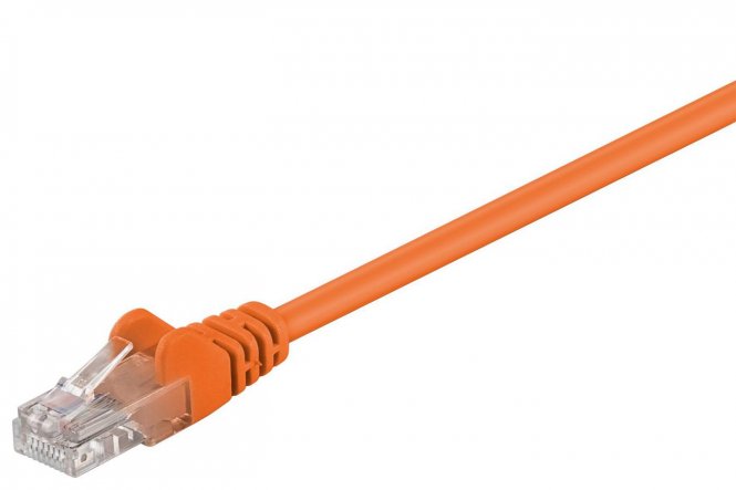 MicroConnect U/UTP CAT5e 0.25M Orange PVC Unshielded Network Cable, 