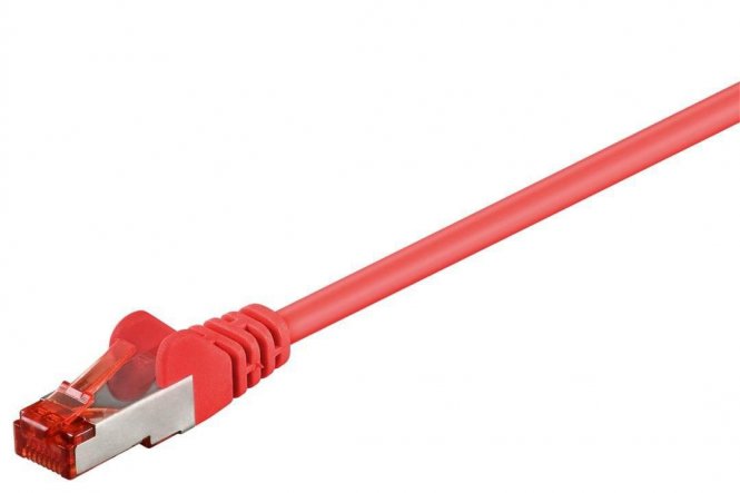 MicroConnect F/UTP CAT6 7.5m Red PVC Outer Shield : Foil screening 