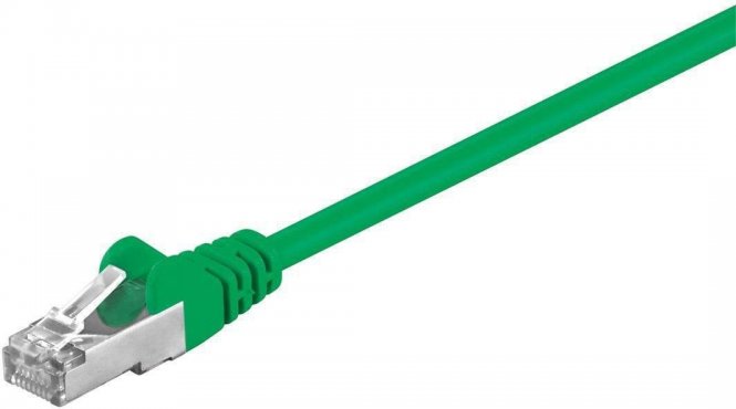 MicroConnect F/UTP CAT5e 5m Green PVC Outer Shield : Foil screening 