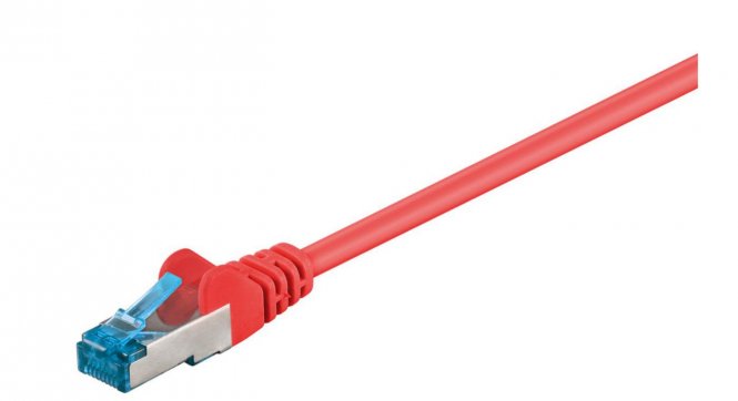 MicroConnect S/FTP CAT6A 1,5M Red LSZH PIMF( Pairs in metal foil) 