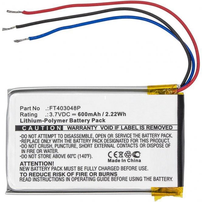 CoreParts Battery 2.22Wh Li-Pol 3.7V 
