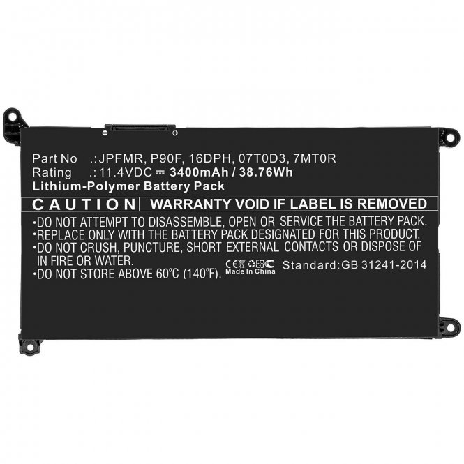 CoreParts Laptop Battery for Dell - disponible 48 / 72h