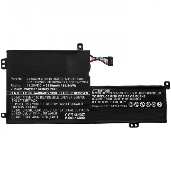 CoreParts Laptop Battery for Lenovo - disponible 48 / 72h