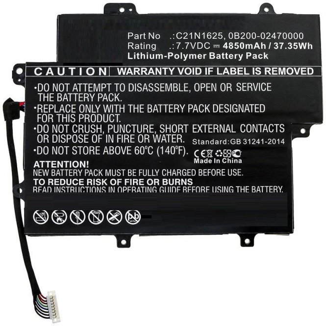 CoreParts Laptop Battery for Asus  - disponible 48 / 72h 