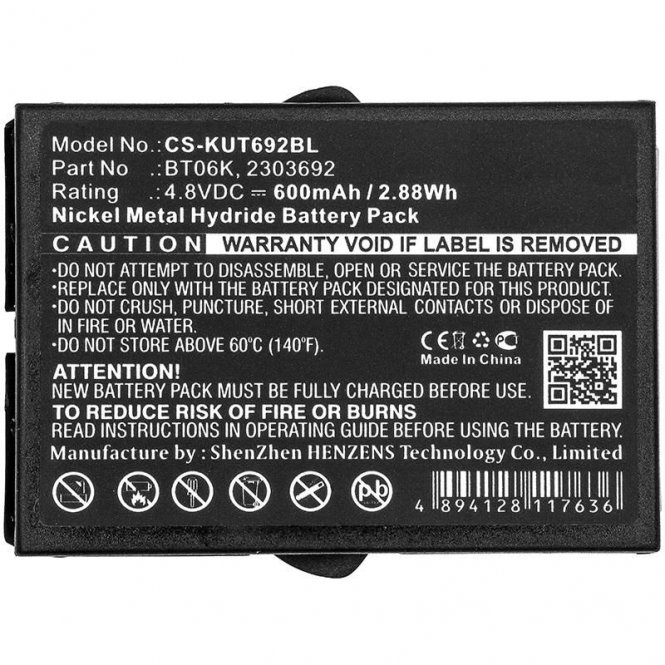 CoreParts Battery 2.88Wh Ni-Mh 4.8V 