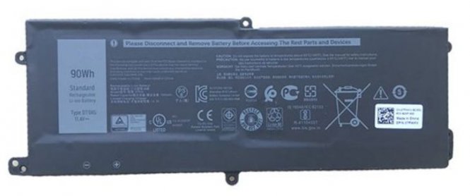 Dell Battery, 90WHR, 6 Cell, 