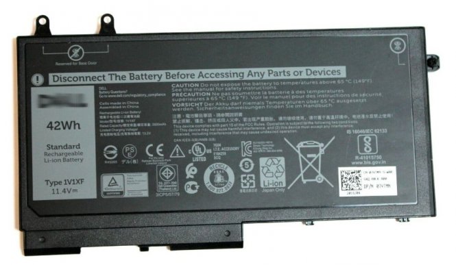 Dell Battery, 42WHR, 3 Cell, 