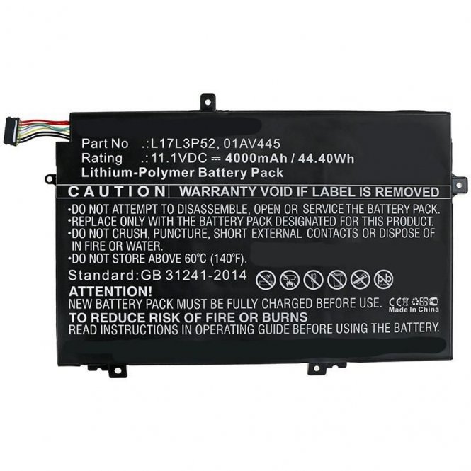 CoreParts Laptop Battery for Lenovo - disponible 48 / 72h