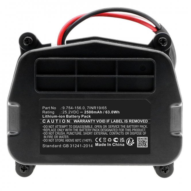 CoreParts Battery 63.00Wh Li-ion 25.2V 