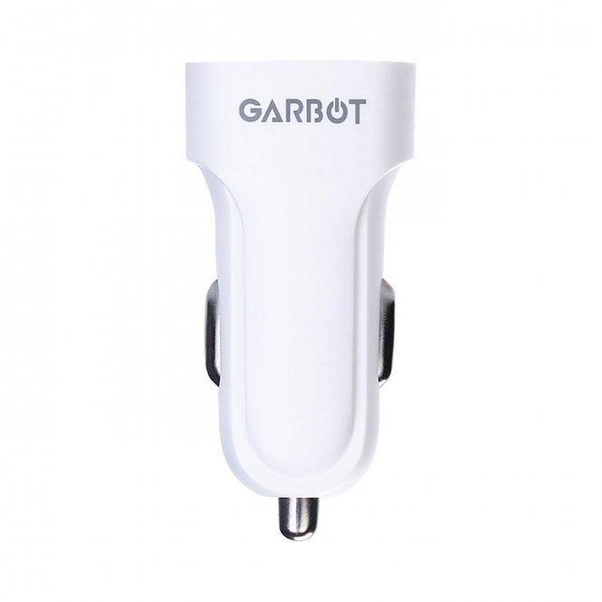 Garbot Grab&Go Dual USB Car Charger  10W White 