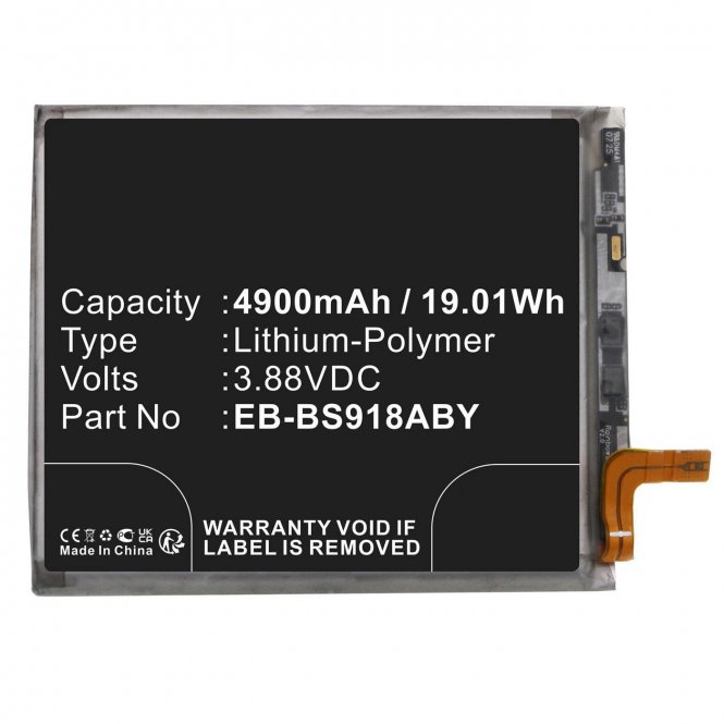 CoreParts Battery 19.01Wh Li-Pol 3.88V 
