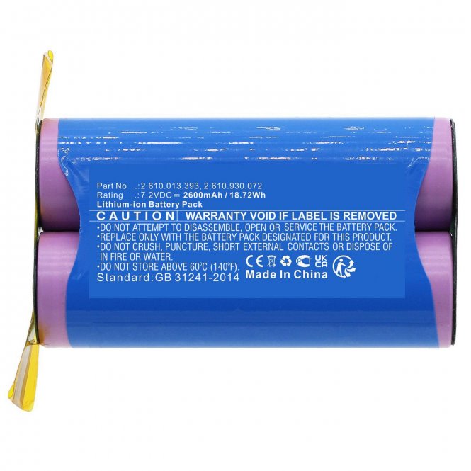 CoreParts Battery 18.72Wh Li-ion 7.2V 