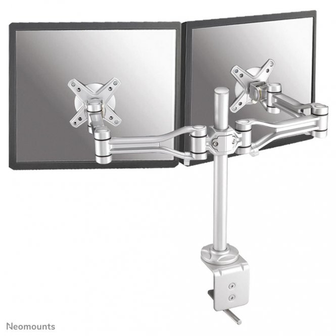 Neomounts by Newstar Full Motion Dual desk monitor  arm (clamp) for two 10-30" 