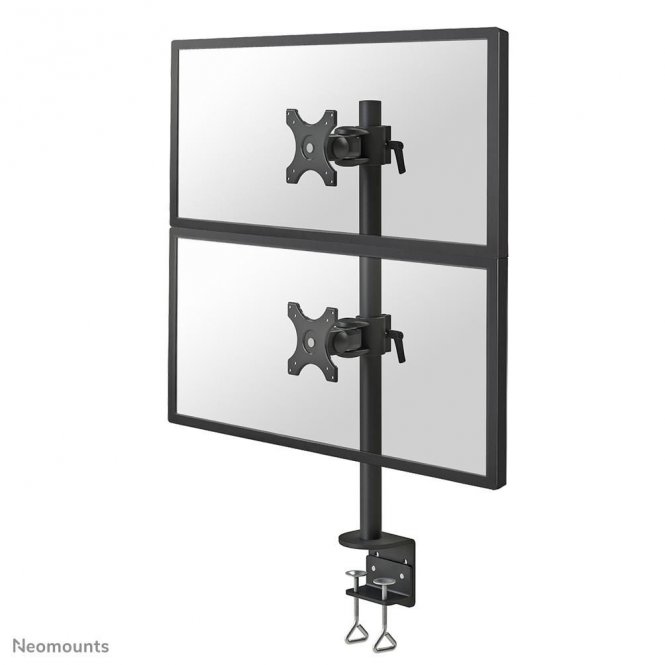 Neomounts Tilt/Turn/Rotate Dual Desk  Monitor Arm (Clamp) For Two 