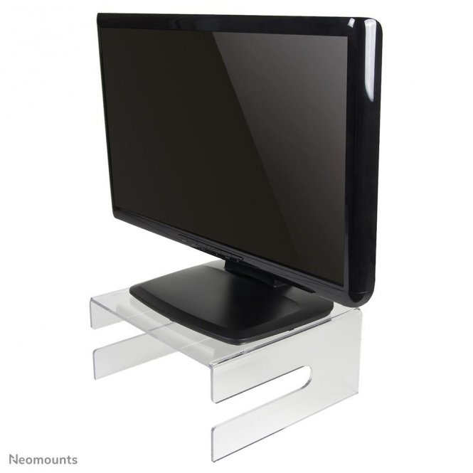 Neomounts by Newstar Transparent Monitor Stand  (Clear Acrylic) Fixed model 