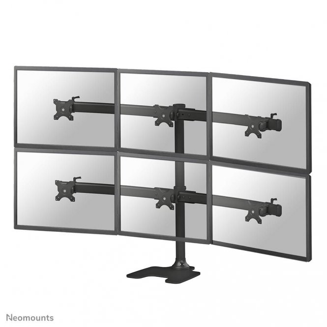 Neomounts by Newstar Tilt/Turn/Rotate monitor desk  mount (stand) for six 10-27" 