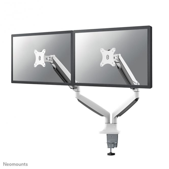 Neomounts Full Motion Dual Desk Monitor  Arm (Clamp & Grommet) For Two 