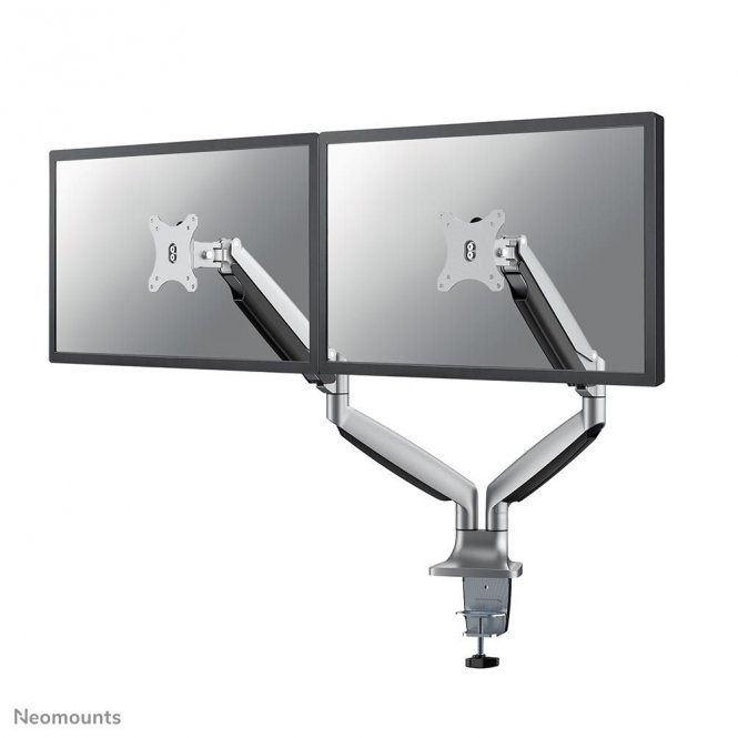 Neomounts Full Motion Dual Desk Monitor  Arm (Clamp & Grommet) For Two 