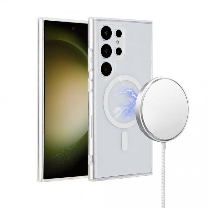 eSTUFF INFINITE (GRS) OSLO S24 Ultra  Galaxy Clear Magnetic Cover. 