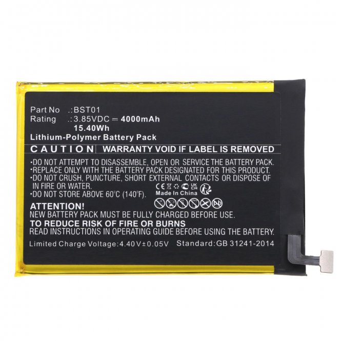 CoreParts Battery 15.40Wh 3.85V 4000mAh 