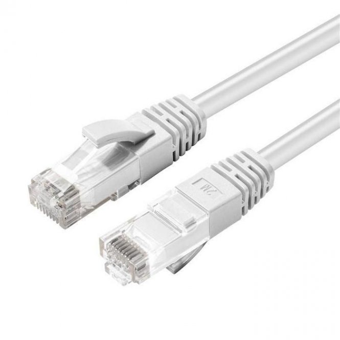 MicroConnect U/UTP CAT5e 0.5M White PVC Unshielded Network Cable, 