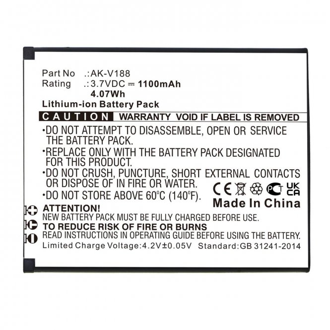 CoreParts Battery 4.07Wh Li-ion 3.7V 
