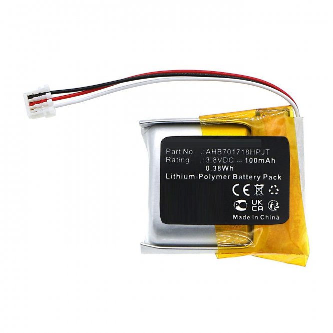 CoreParts Battery 3.8V 100mAh 0.38Wh 