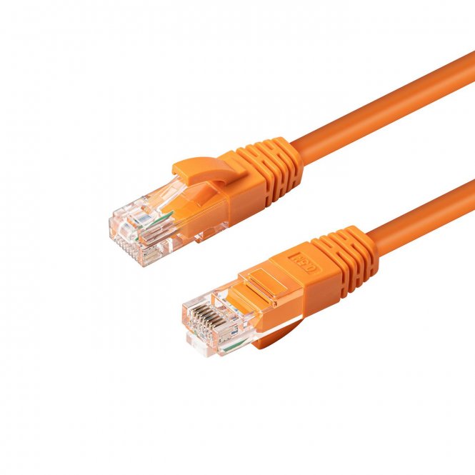 MicroConnect U/UTP CAT6 0.5M Orange LSZH Unshielded Network Cable, 